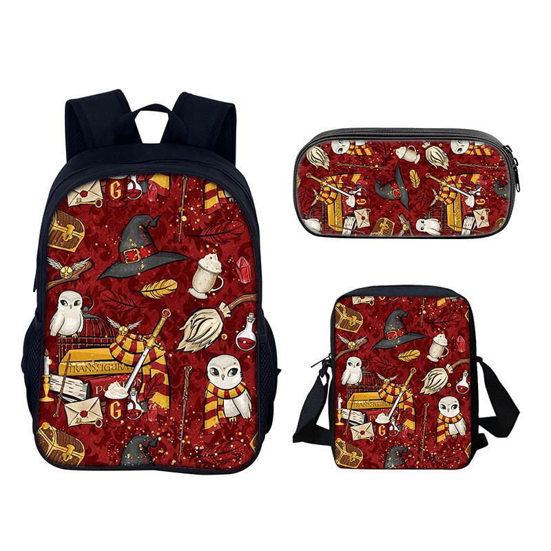 Harry Potter Rucksack für Schule und Reisen aus Nylonmaterial mit 20 l Fassungsvermögen für Schüler und Jugendliche