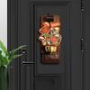Creative Chinese-Style Solid Wood Doorbell, Wooden Refrigerator Magnet, Home Decoration For Good Fortune And Prosperity.