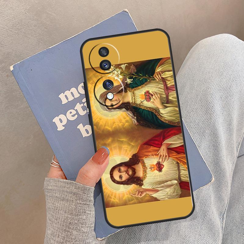 Virgin Mary Christian Case For Honor Magic 8 7 6 5 Pro Cover For Honor 400 200 X9c X9b X9a X8a X8b 50 70 90 Lite