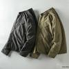 Men's Retro Military-Style V-Neck Cotton Padded Jacket - Autumn/Winter Outdoor Workwear Trend