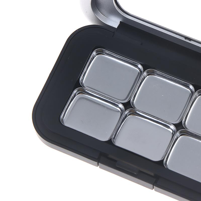Empty Magnetic Cosmetics Palette With Mirror 1/2/3/4/6/8 Grids Iron Plate Eyeshadow Blusher Lipstick Diy Glitter Makeup Box