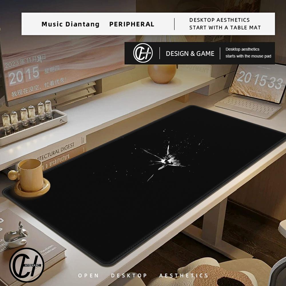 Black Mausepad Art Table Mouse Gamer Accessories Pad On The Table Laptop Anime Mouse Mats Kawaii Gaming Laptop Office Hybxaxc