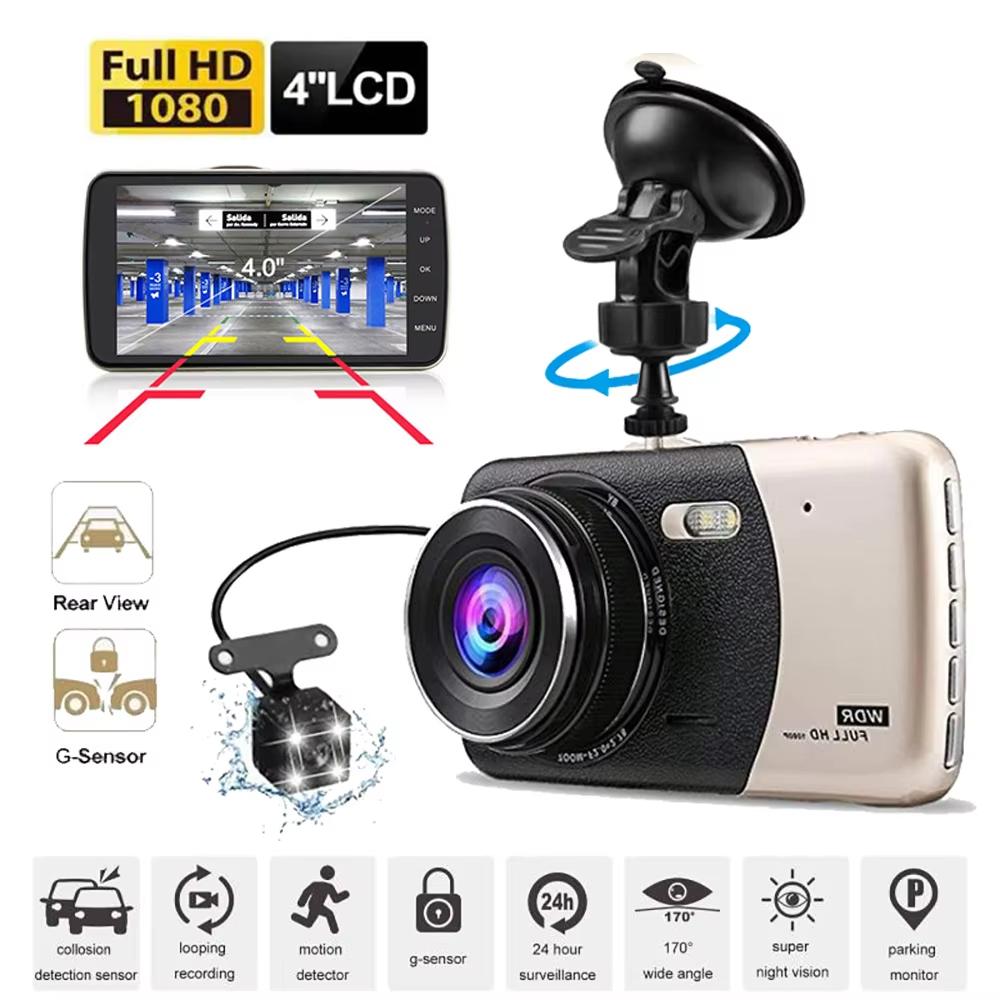 Car DVR 1080P FHD Dash Cam Rear View Car Camera Drive Video Recorder Registrator Auto Dashcam Veicolo Black Box Accessori per auto