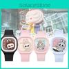 Ceas Trendy pentru Copii cu Desene Animate Bubble Mart, de Înaltă Calitate, Curea Moale din Silicon Jelly