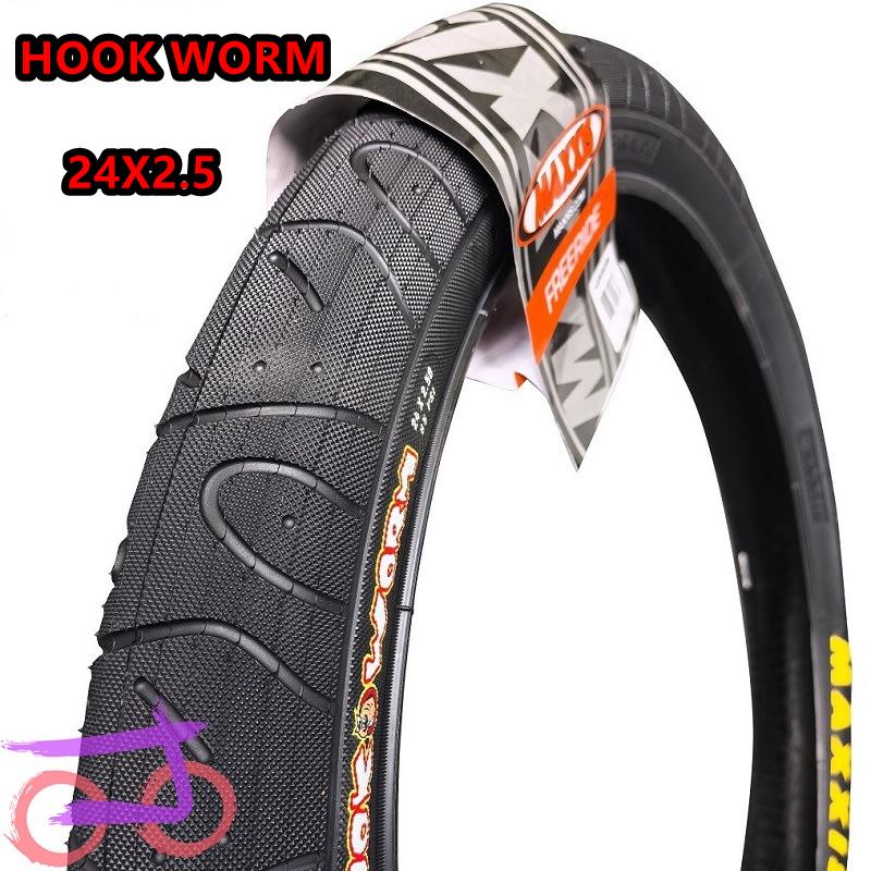 

MAXXIS Hookworm 26 X 2.5 BMX Bicycle Tire Wire Bead Clincher for Street Park Vert Flatland Sizes 24 26 27.5 29 Wire