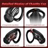 Sex Toys Male Chastity Cage with 4 Sizes Rings And Invisible Lock for Penis Bondage Cock Cage Chastity with Elastic Belt SM Toy
