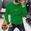 Men's 3D Little Bee Fleece-Lined Crew Neck Sweatshirt - Long Sleeve, Thickened for Autumn/Winter