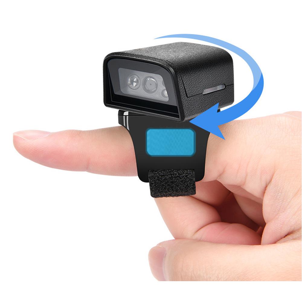 Portable Wireless Bluetooth Barcode Scanner Ring Centimeters