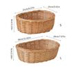 Handwoven Rattan Fruit Tray For Home Use Natural Materials Large Capacity Easy to Clean for Kitchen or Dining Room