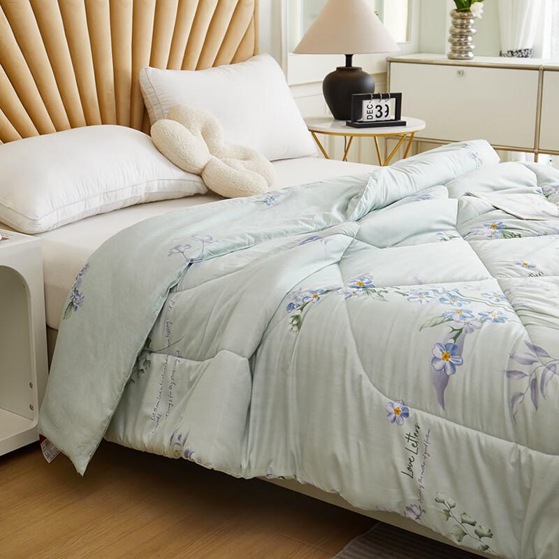 Begamann Fresh Floral Lavender Soy Fiber Warm Quilt