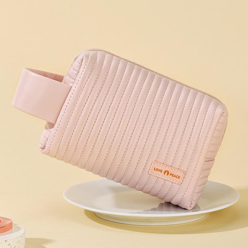 Lady Cosmetic Bag Women PU Makeup Bag Waterproof Toiletry Travel Wash Pouch Beauty Case Portable Storage Bag Organizer Gifts New