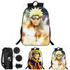 Stylish Anime Naruto Book Bag With Durable Design And Adjustable Shoulder Straps