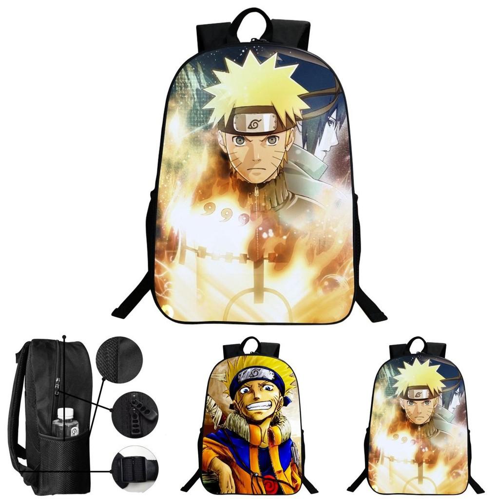 Stylish Anime Naruto Book Bag With Durable Design And Adjustable Shoulder Straps