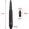 5.7 Inch Aluminium FM Aerial Antenna Radio Short Black Replacement Car Stereo Radio Signal Amplifier Mast Whip for Jeep Wrangler JK JKU JL JLU