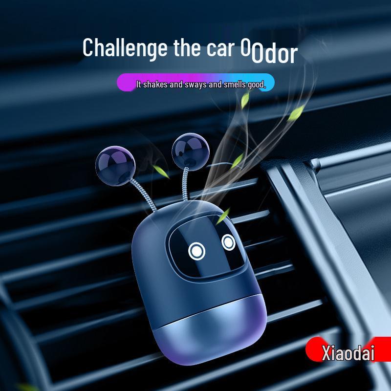Robot Aromatherapy Car Ornament: Solid Balm Perfume & Creative Interior Accessory