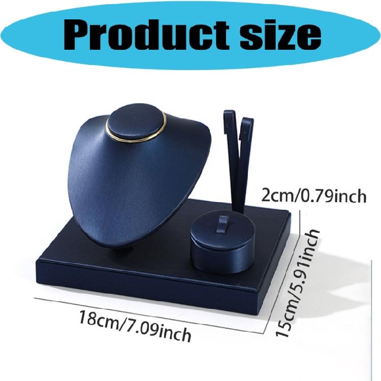 Jewelry Presentation Stand Featuring PU Leather Construction Ideal For Professional And Home Use
