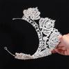 Korean Style Metal Prince Crowns Bar Mitzvah Crown Round Tiaras Retro Baroque Crystal Crown  Queen
