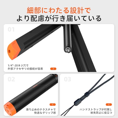 Official TELESIN 4-in-1 Multifunctional Waterproof Buoyancy Mini Tripod for GoPro, Floating Grip for Diving, Deep Water Protection, Three-Stage Telesc