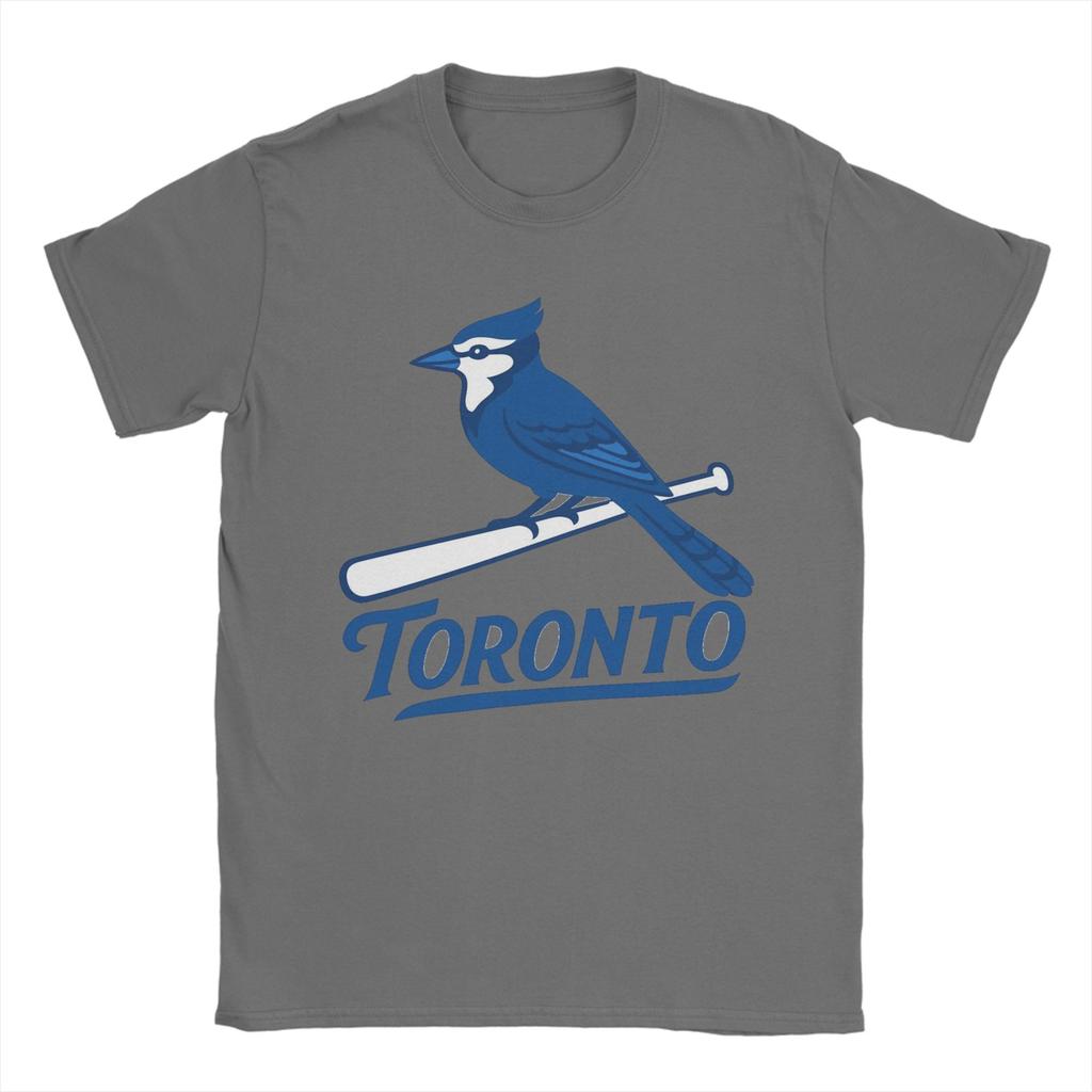 Toronto BlueJaysBird TShirt Unisex Funny Pure Cotton Tees Round Collar Short Sleeve T Shirt Plus Size Tops