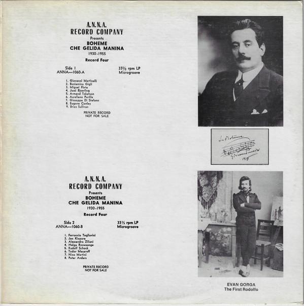 

Виниловая пластинка РАЗЛИЧНЫЕ Boheme Che Gelida Manina 19301955 ANNA1060AB A.N.N.A. Запись US Classical Used
