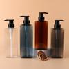 400/500ml Quadratische Badezimmer Seifenspender Nachfüllbarer Shampoo Duschgel Halter Tragbarer Reise Spender Leere Badezimmer Pumpe Flasche
