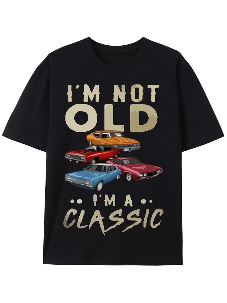 1965 Classic Car 60th Birthday T-Shirt Men Women 1965 60th Birthday Gift Tee Cotton Clothing Vintage Nostalgic Streetwear Casual
