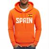 Spain Letter National Flag Printing Hoodies Male Pocket Casual Streetwear Autumn Hip Hop Man Pullover Fleece Comfortable Hoody