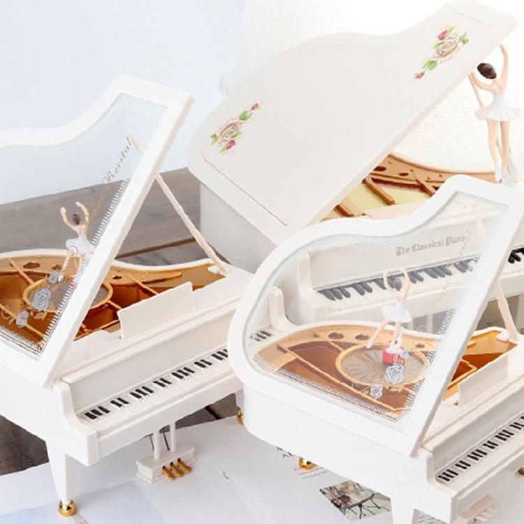 Retro Classic Dancer Ballerina Piano Clockwork Hand Crank Xmas Valentine Gift
