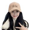 High-Quality Lamb Wool Embroidered Baseball Cap - Winter Warm, Trendy, Versatile Casual Hat