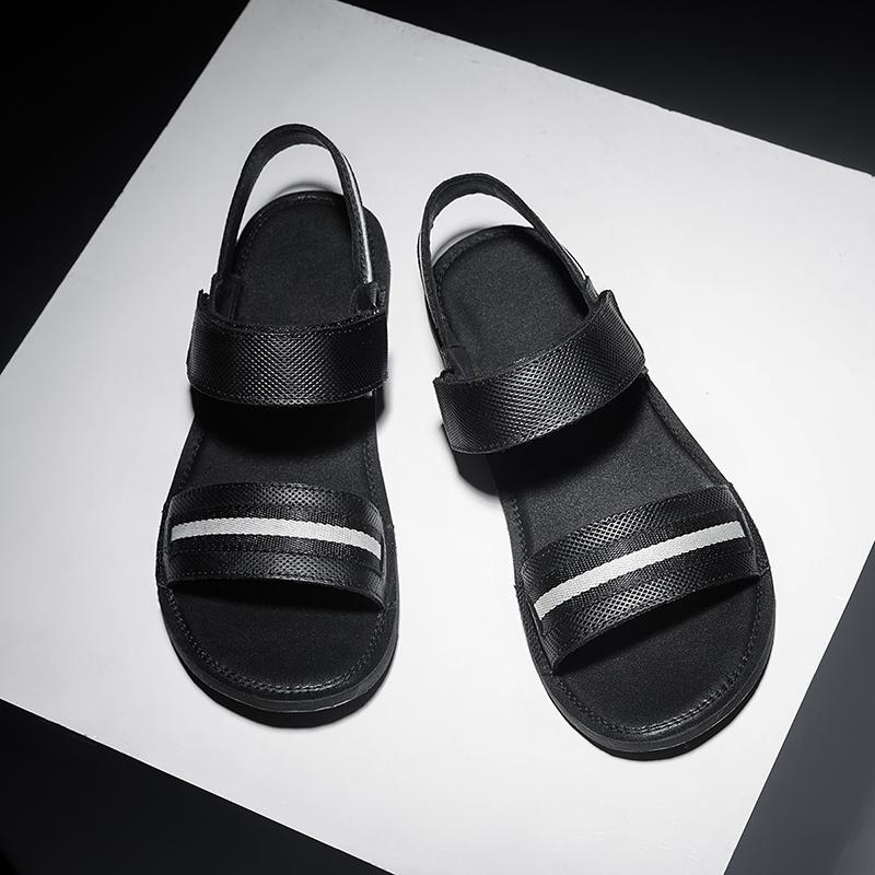 

Мода 2024 Лето Мужские Классические Черные Кожаные Сандалии Мужские Натуральная Кожа Римские Шлепанцы с Открытым Носком Уличная Удобная и Дышащая Обувь 47 чёрный