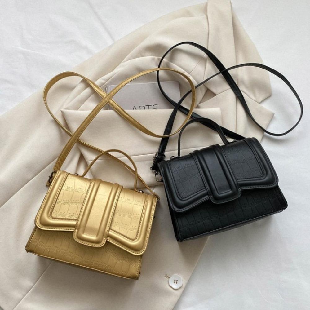 

PU Y2K Single Shoulder Bag Candy Color Crossbody Sling Bag Casual Vintage Square Bag Female