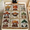 1Pc Cute Collage Print Flannel Blanket, High Quality Comfortable for All Seasons, Home Decor, Warmth and Comfort, Perfect for Christmas Gifts 29