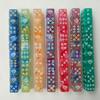 10pcs/lot D6 Dice 16mm Mixed Colours Polyhedral Dice 6-sided Entertainment Party Board Game Table Game Digital Dice for RPG DND