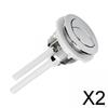 2x Toilet Flusher Replacement Kit Push Flushing Button Good Sealing Heavy Duty Durable 38mm