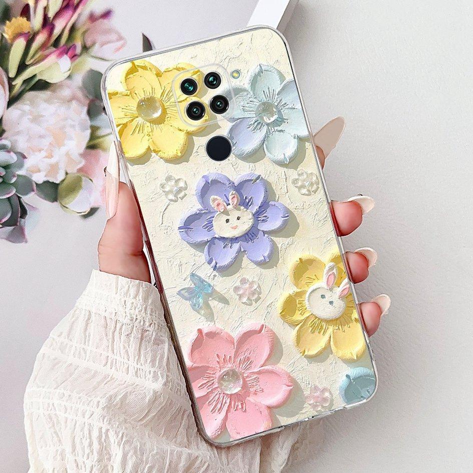 For Xiaomi Redmi Note 9 Case Redmi Note9 Cover M2003J15SC M2003J15SG Fashion Butterfly Phone Case Shockproof TPU Soft Back Cover