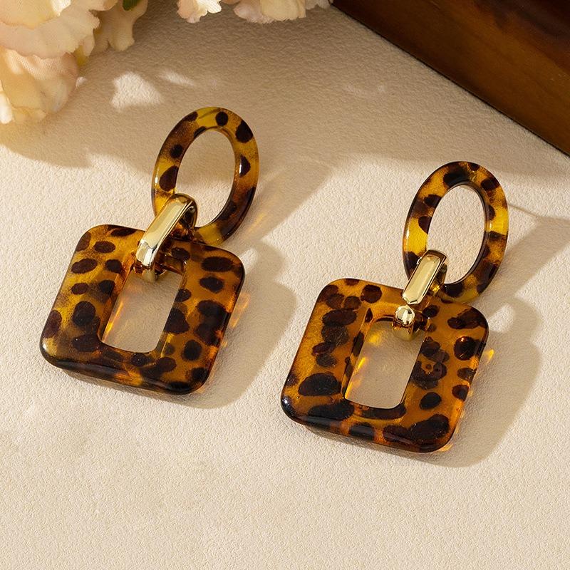 Earrings Chain earrings, acrylic earrings for women, geometric earrings