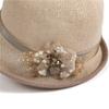 Top Hat Lady Summer British Mother Bucket Hat Sun Hat Dome Crimped Knitted Breathable Basin Hat