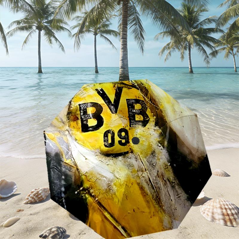 Borussia Dortmund Print Umbrella Automatic Opening/ Closing - Portable Foldable Design - Daily use for Travel/Outdoor - Gift for Birthday