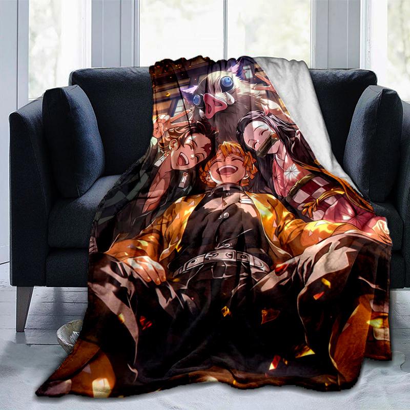 1pc Anime Characters Throw Blanket, Cute Home Decor for Couch, Bed .B057