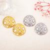 Fashion High-end Simple Niche Alloy Round Stud Earrings Versatile Temperament Trendy Women's Earrings