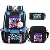 Peripheral Printed Children'S Backpack Large-Capacity Primary And Secondary School Student Leisure Schoolbag Three-Piece Set