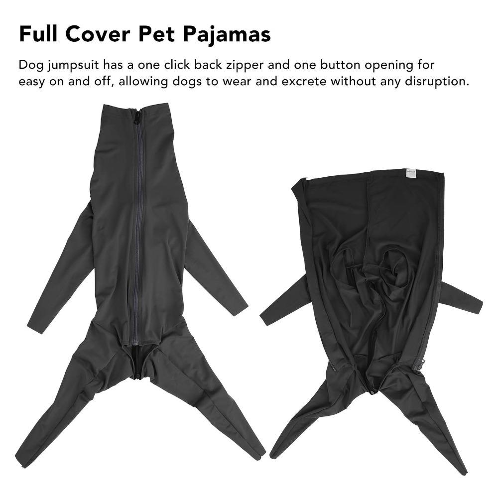 Elastischer Hunde-Genesungsanzug Atmungsaktiver Reißverschluss Hunde-Outfit Langlebig Vollständige Abdeckung Hundekleidung Körper Warm