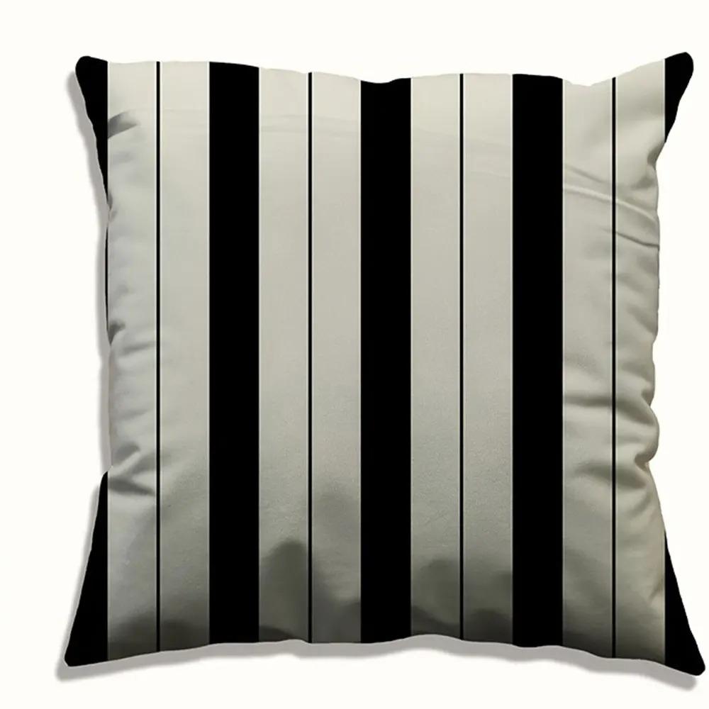 Home Decor Modern Black And White Geometric Pattern Pillows Pattern Cushion Cover Suitable For Sofa Bedroom Car Pillow Cover