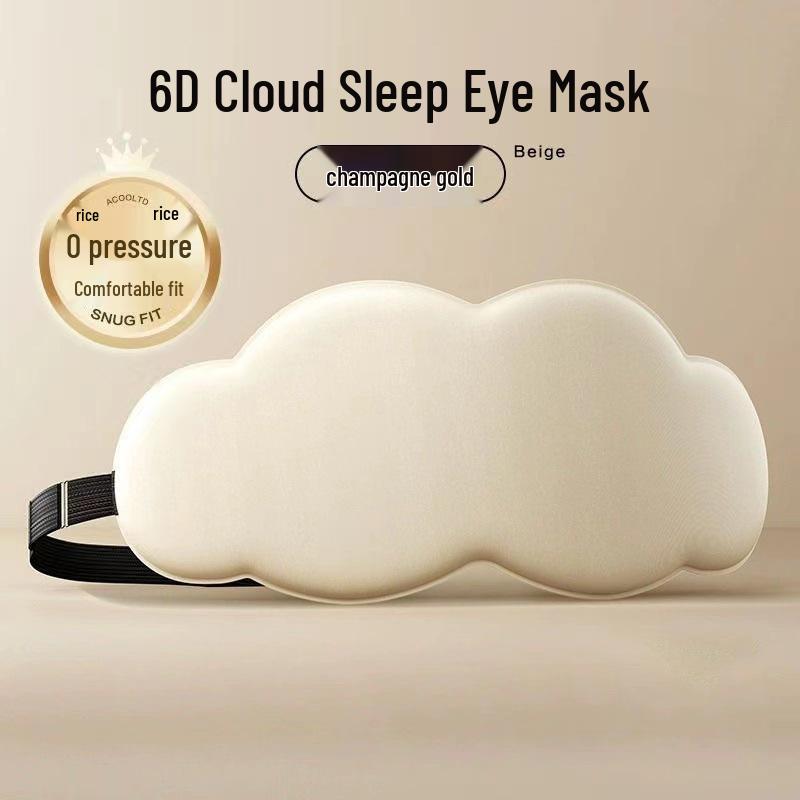 Cloud 6D Light-Blocking, Slow Rebound Breathable Eye Mask