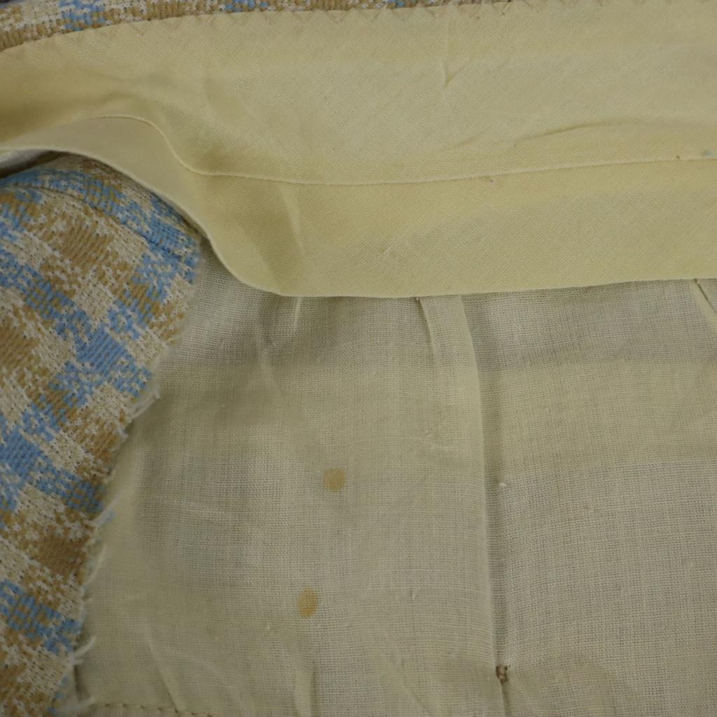 70er Vintage Karomuster Hose beige Herren Gebraucht