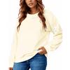 Women  Tops Women's Long Sleeve Sweatshirt Casual Crewneck Loose Fit Pollover Fleece Tops