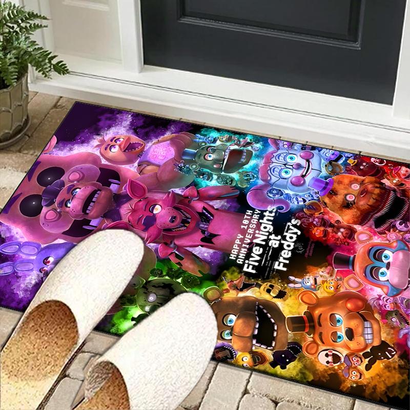 Five Nights Teddybär Büro Teppich Stuhlunterlage, Spielteppich, Geeignet für Eingangsbereich, Schlafzimmer, Wohnzimmer, Schreibtisch, Weihnachtsgeschenk
