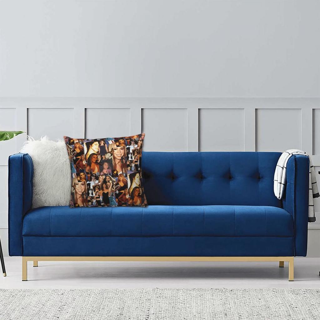 Mariah Carey American Singer Pillow Cover Cushion Cover Soft Graphic Pillow Case Novelty Pillowcases For Sofa Home Decorative