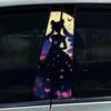 1/2pcs Anime Lovely Girl Car Stickers DIY Car B-pillar Cover Scratches Waterproof Durable Decoration Auto PET Decals