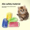 Colorful Plastic Spring Cat Toys, Plastic Colorful Spring Jumping Cat Toys, Cat Pet Supplies